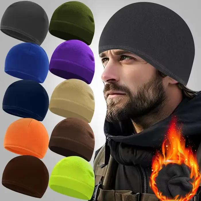 Chapeaux d'hiver thermiques en polaire pour hommes et femmes