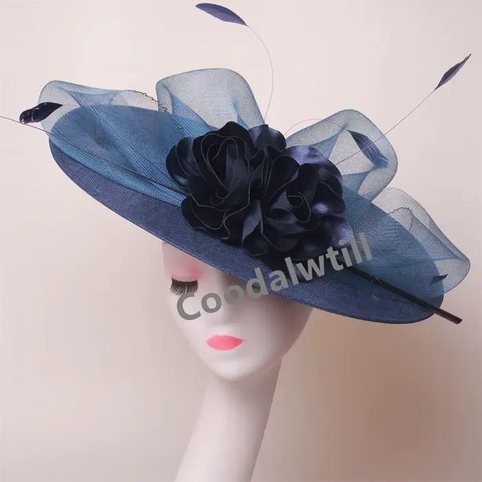 Grande fleur église Fascinator Chapeau femmes mariage