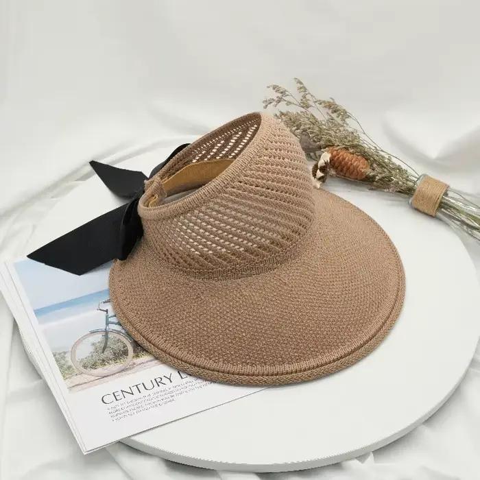 Chapeau de paille pliable pour femmes