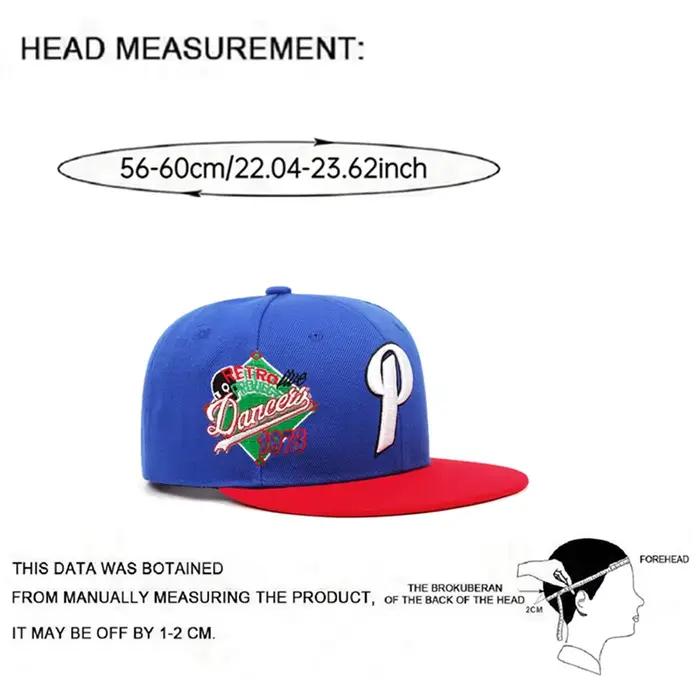 Nouvelle Casquette de Baseball 2026 à Bord Plat avec Lettre P Brodé 1973 sur le Côté