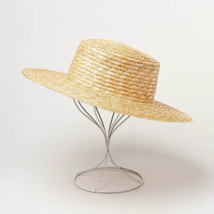 Chapeau de paille solide personnalisé