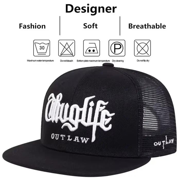 Chapeau de Baseball avec lettres brodées pour hommes et femmes