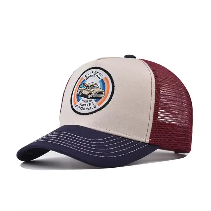 Casquettes de camionneur multicolores inspirées du surf