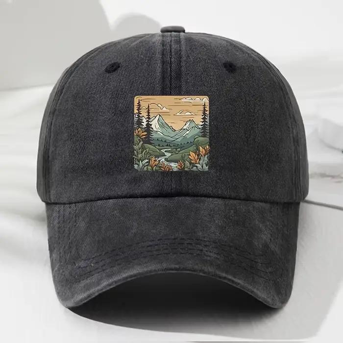Casquette de Baseball, imprimé paysage