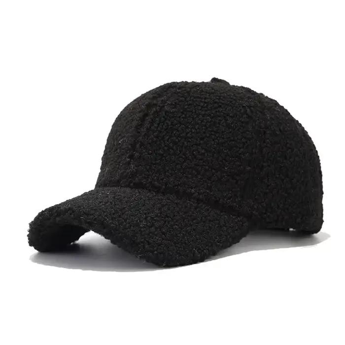 Casquette de baseball chaude en peluche Teddy
