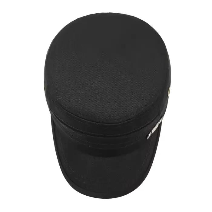 Chapeau haut de forme plat de couleur unie pour hommes pour les loisirs et les voyages en plein air – Minimaliste