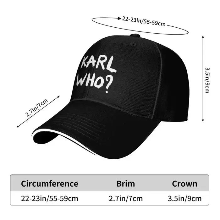 Karl Who imprimer Sandwich casquette de Baseball hommes réglable seau