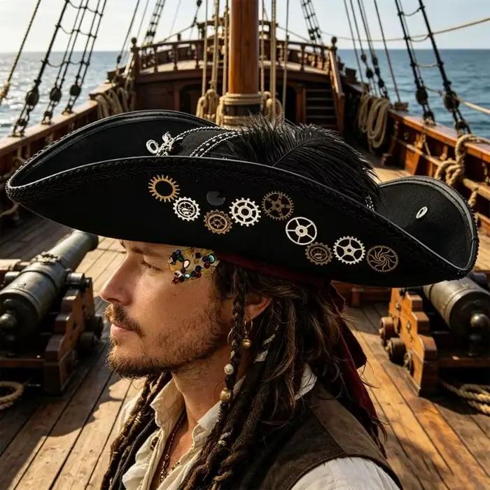 Chapeau Pirate classique avec garniture