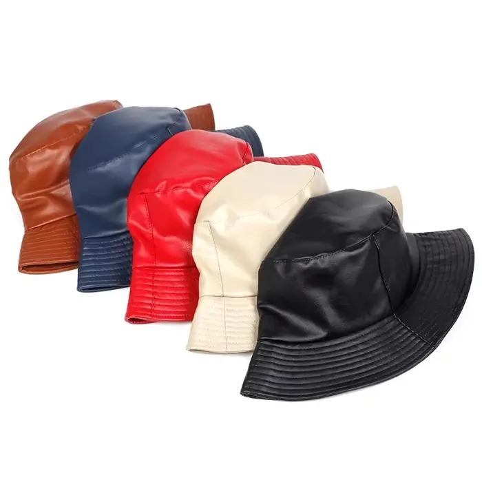 Chapeau unisexe en cuir solide pour homme et femme chapeau de protection solaire chapeau de voyage en plein air chapeau de pêche occassions spéciales et tous les jours