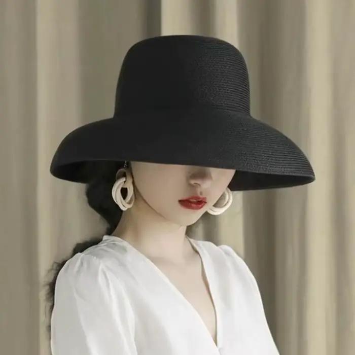 Chapeau de paille élégant style bohème