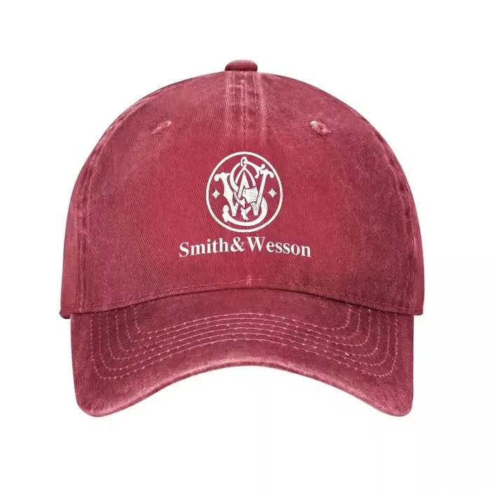 Casquette de baseball en coton lavé avec logo Smith Wesson