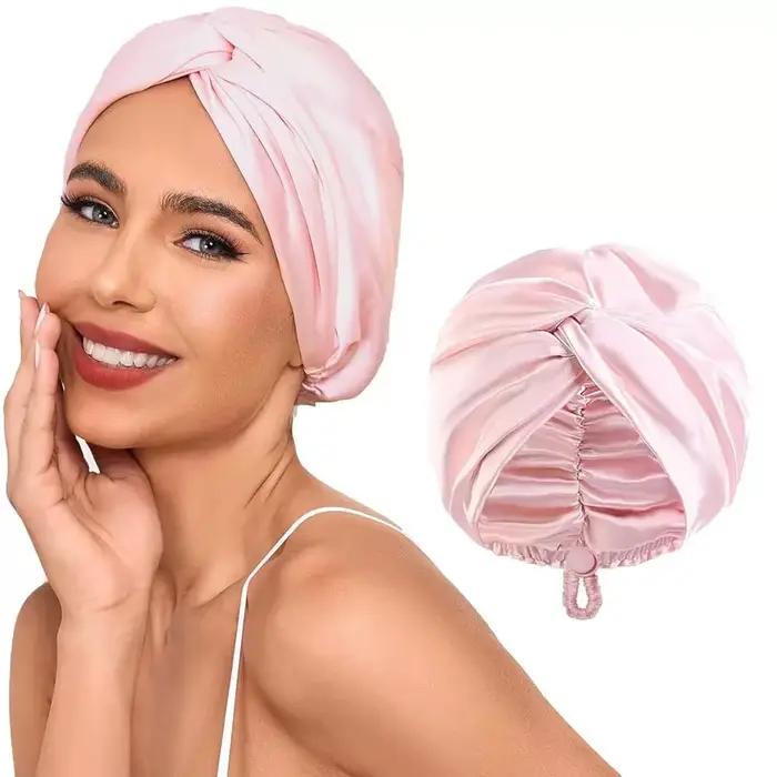 Bonnets Turban en soie Pure pour femmes