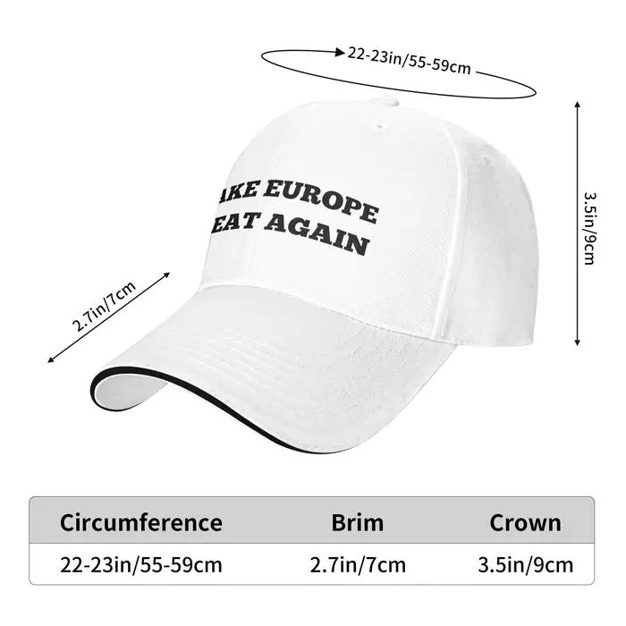 Casquette de baseball « Make Europe Great Again » pour femmes et hommes