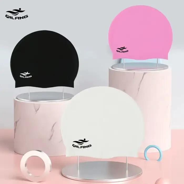 55g Silicone bonnet de bain hommes femmes piscine Sport nautique plongée
