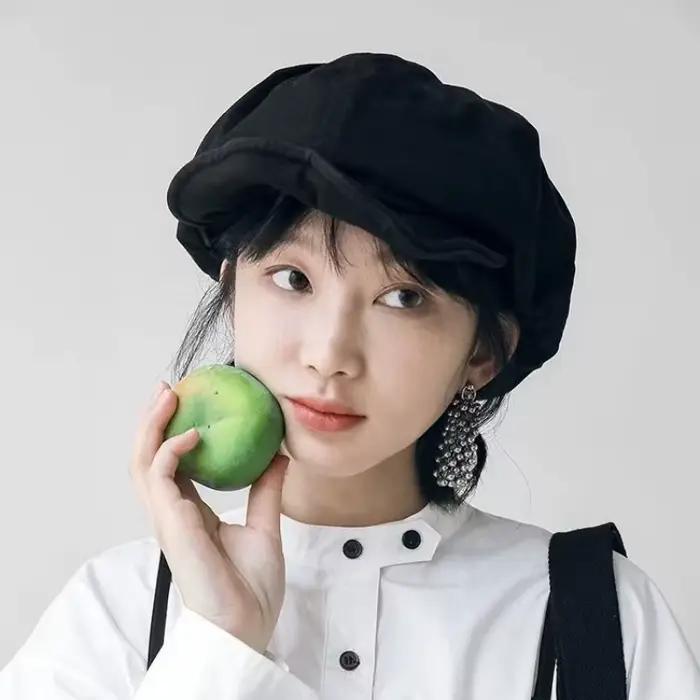 Bérets surdimensionnés de Style rétro Harajuku pour femmes