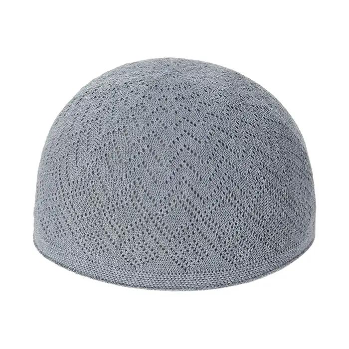 Chapeau d'hiver tricoté en polyester et coton pour hommes et femmes musulmans, turcs, pour Ramadan, randonnée et prière