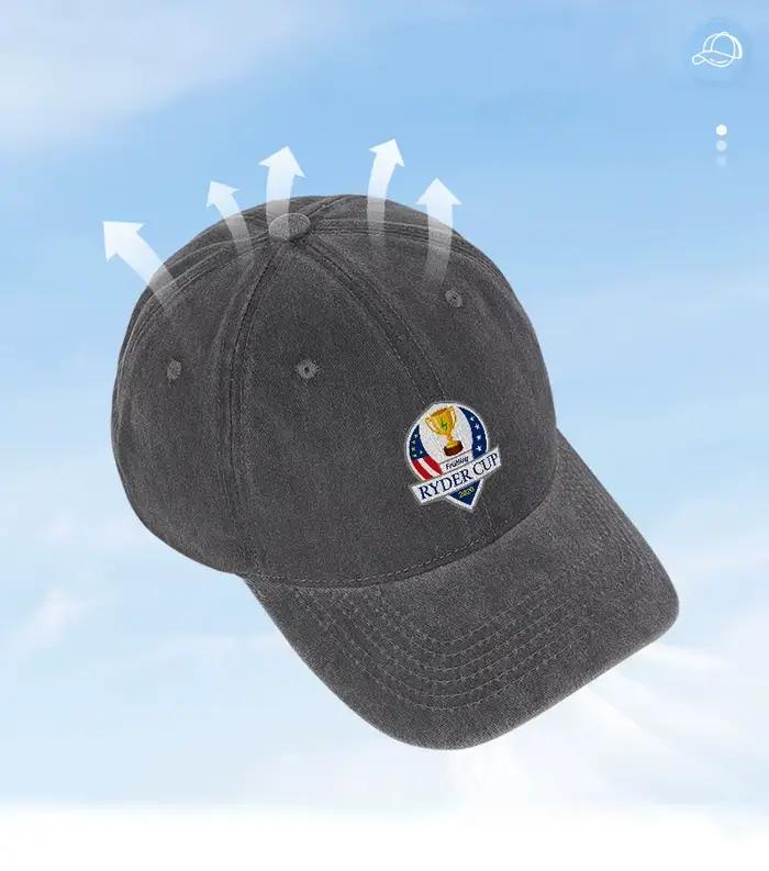 Casquette de baseball en coton lavé avec logo Ryder Cup