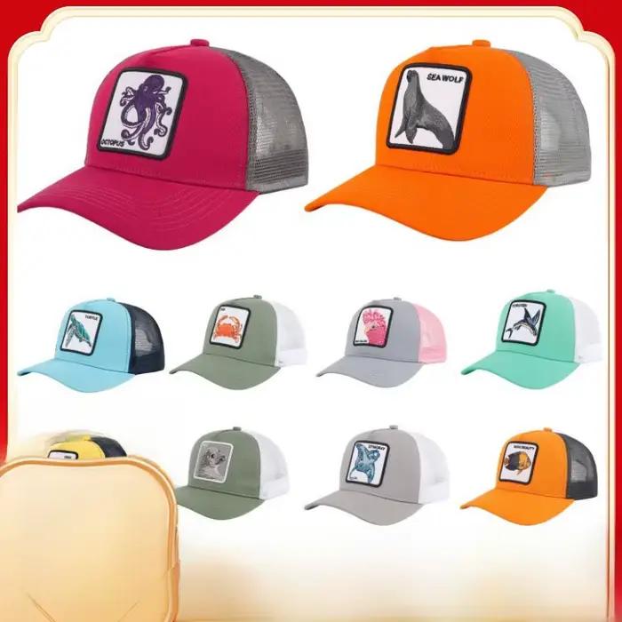 Casquette de Baseball brodée d'animaux transfrontaliers