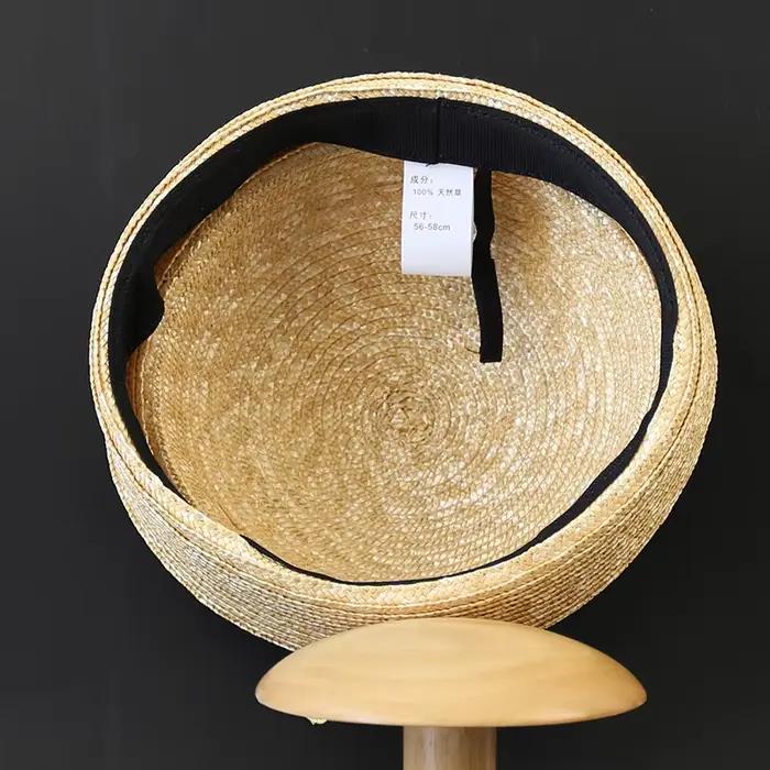 Chapeau de paille Fashionweek pour femmes, style sport, solide, paille, plage, activité en plein air, occasions spéciales