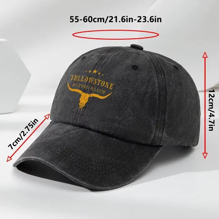 Casquette de baseball avec logo YELLOWSTONE imprimé