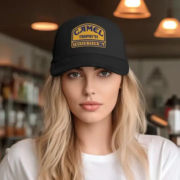 Casquette de baseball en maille imprimée Camel Trophy 91 pour hommes et femmes