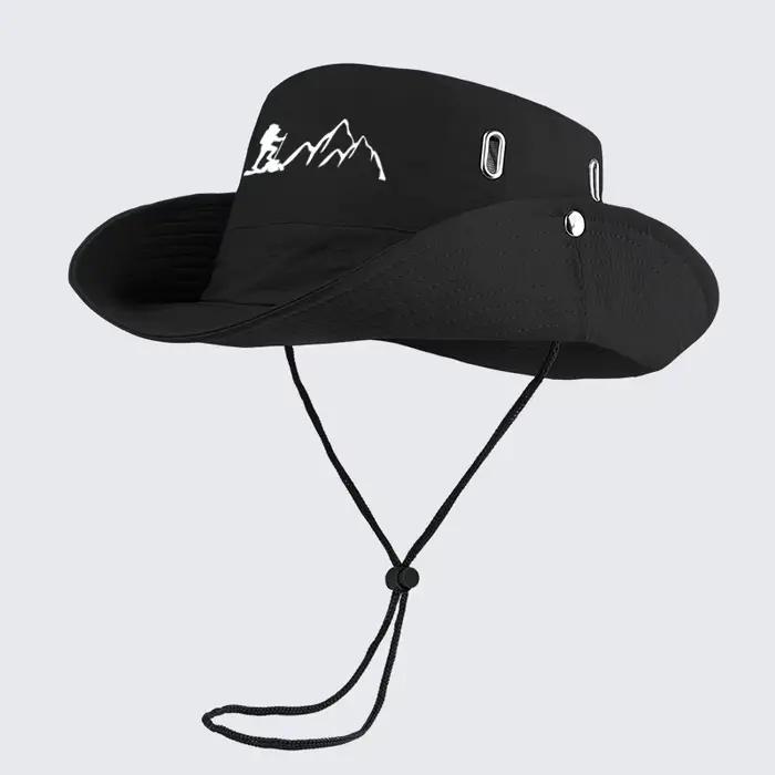 Chapeau de pêcheur Hiker and Mountain Polyester Large Bord Randonnée Camping Occasions Extérieures