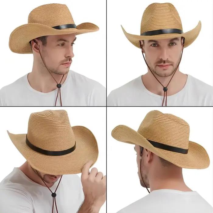 Chapeau de Soleil Pliable en Paille Hommes Femmes Style Sportif Protection Solaire Nouvelle Collection 2024 Plage Activités Extérieures