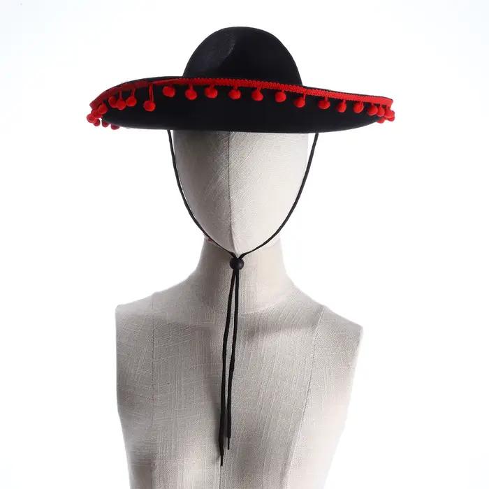 Chapeau mexicain en feutre à large bord
