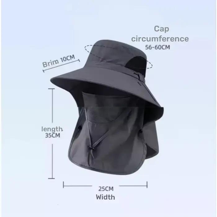 Chapeau de soleil d'été protection uv visière large polyester tricoté pour homme et femme randonnée camping pêche chasse activités plein air