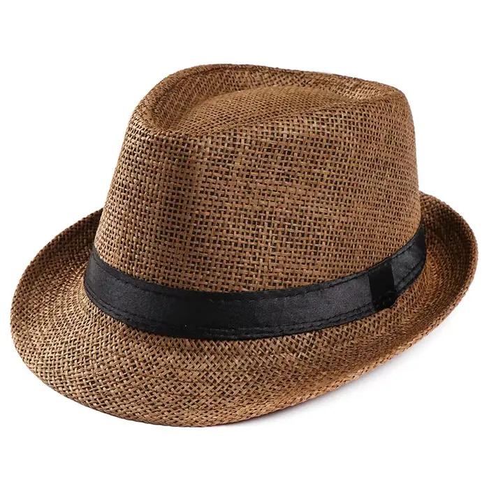 Chapeau de paille unisexe pour hommes et femmes