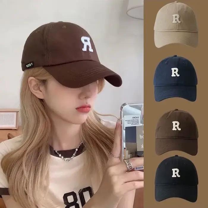 Casquette de baseball brodée de lettres en coton doux pour hommes et femmes