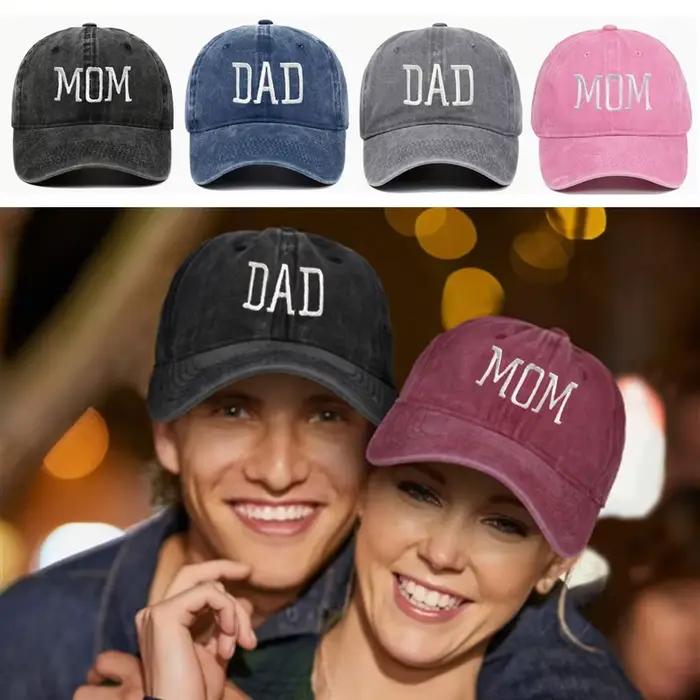 Casquette de baseball en coton brodé papa maman pour hommes et femmes