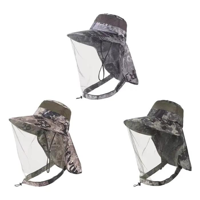 Chapeau anti-moustiques avec filet invisible