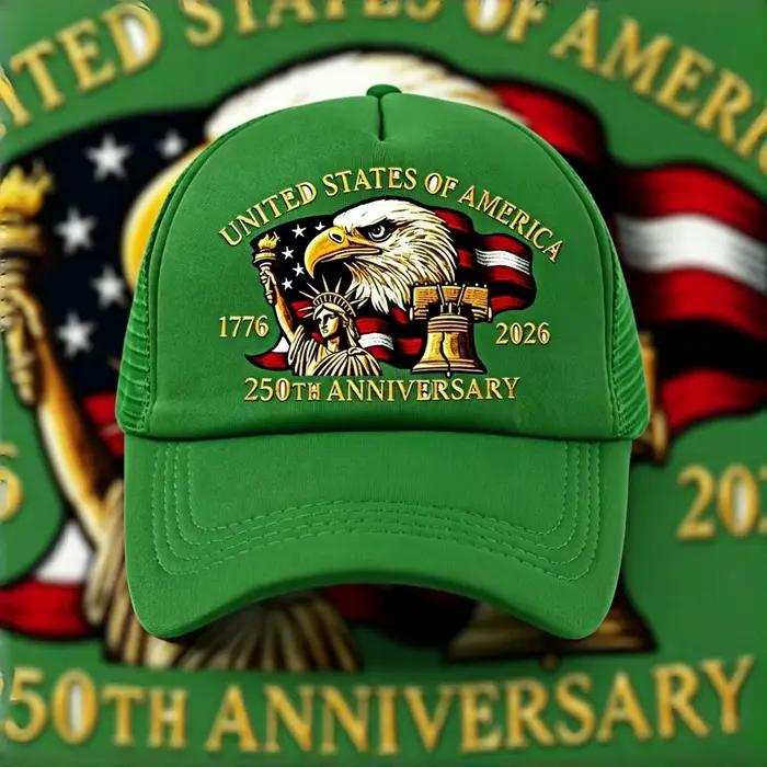 Casquette de camionneur USA 250e anniversaire 1776-2026