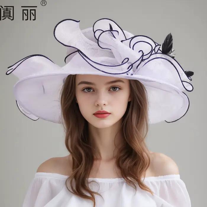 Chapeau en organza pour femmes