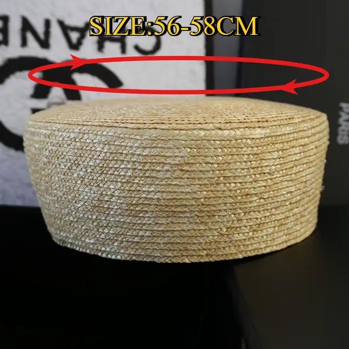 Béret français chapeau femmes casquette de paille été cercle tissé