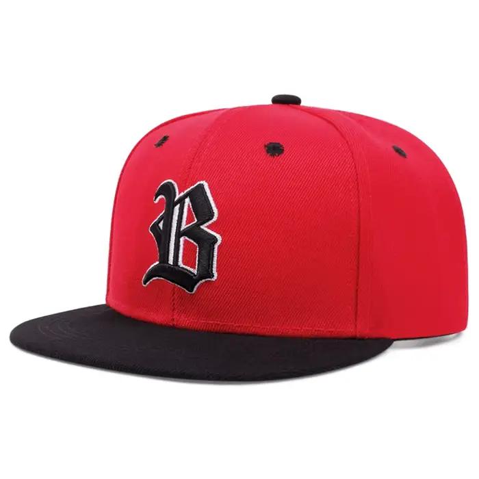 Casquette de Baseball brodée gothique avec lettre B pour hommes et femmes