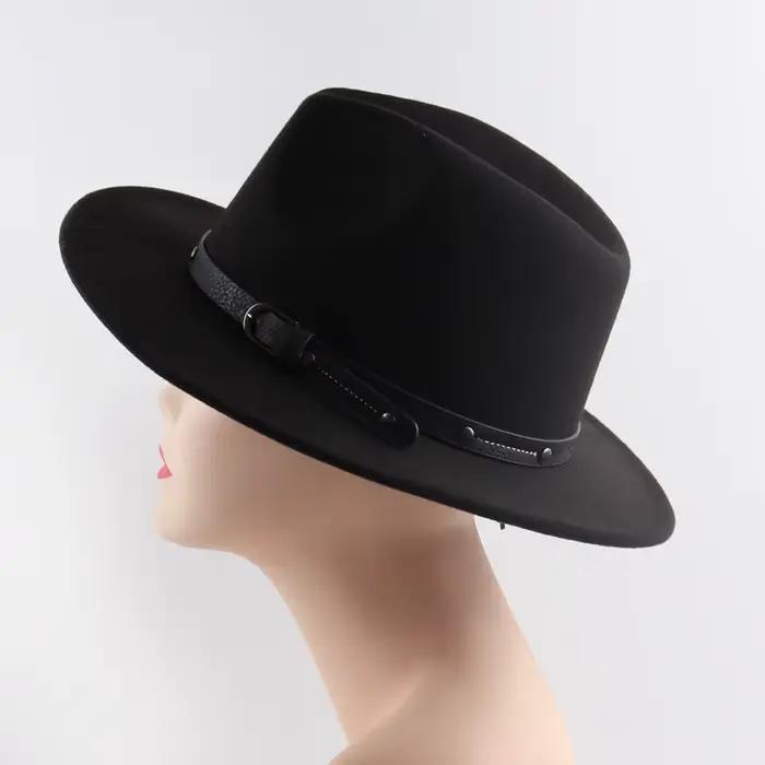 Chapeau Fedora en laine pour femmes et hommes