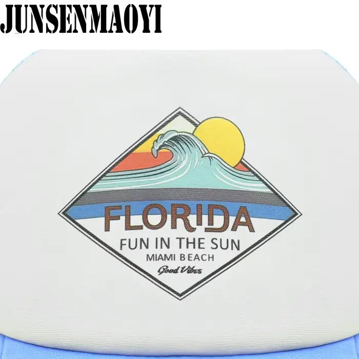 Nouvelle casquette de camionneur floride chapeau Miami bord de mer plage