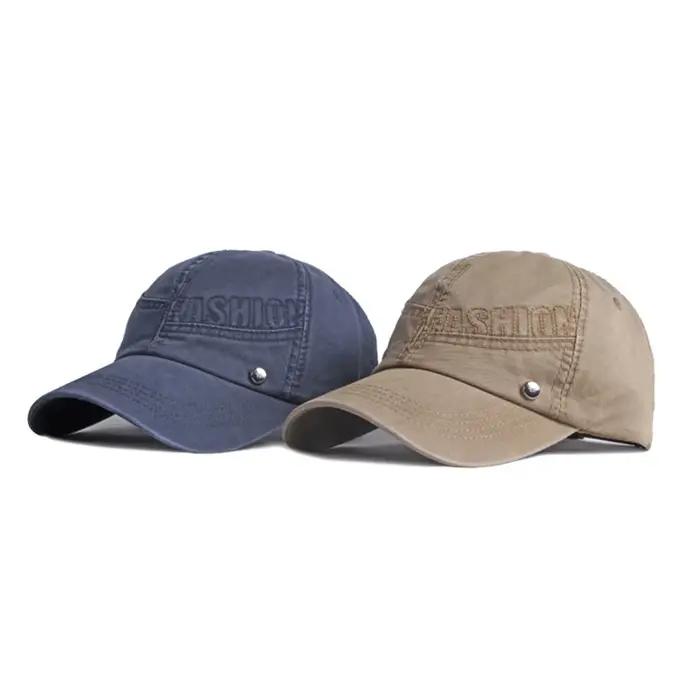 Casquette de baseball vintage FS vert armée avec lettres