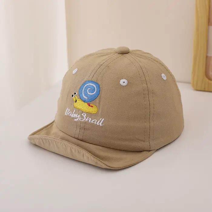 Casquette de baseball à motifs brodés en forme de escargot