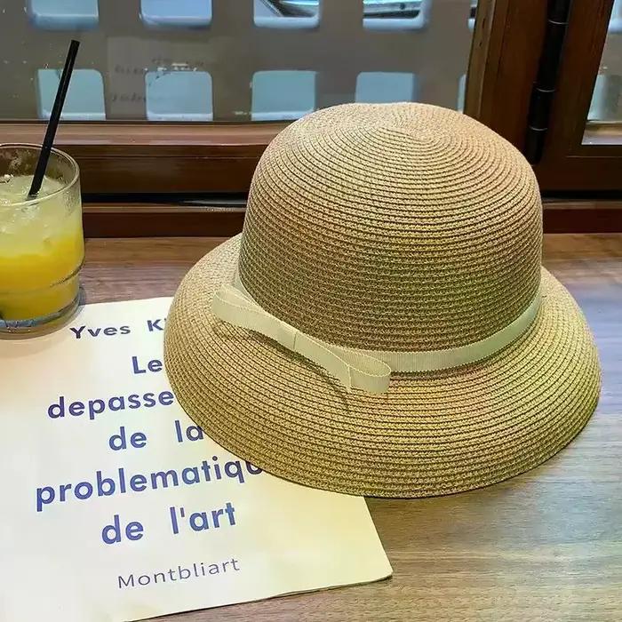 Chapeau de soleil élégant pour femme style Hepburn