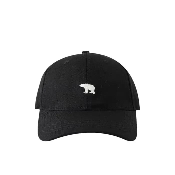 Casquette de baseball brodée ours élégant protection solaire respirant réglable idéal chapeau décontracté hommes femmes