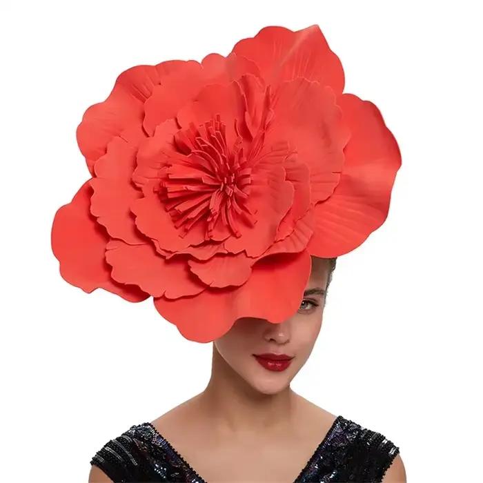 Fascinator Kentucky Derby Femmes Barrette Cheveux Accessoire Fête Mariage Plume Floral Occasionnels