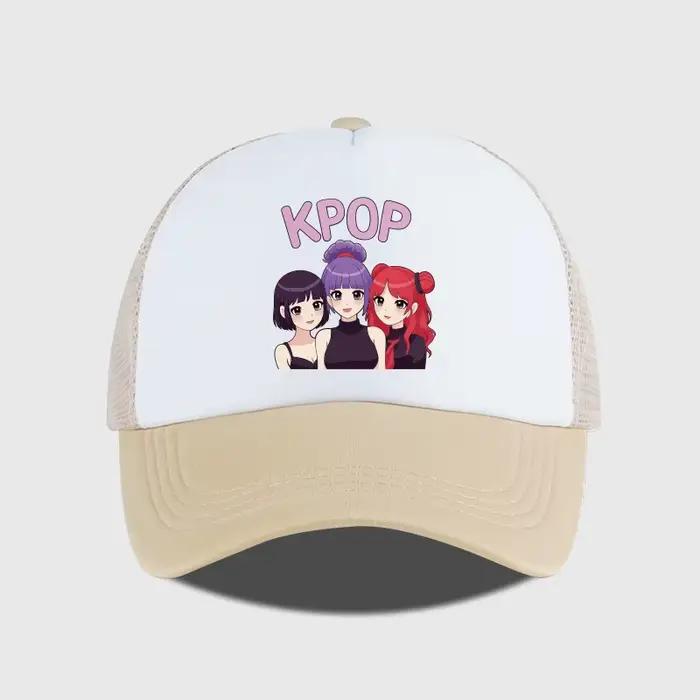 Casquette de camionneur en maille KPOP Anime Girl