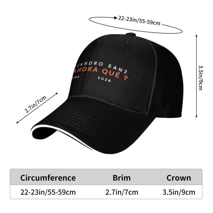 Casquette de baseball unisexe Alejandro Sanz 2026 – Style rétro