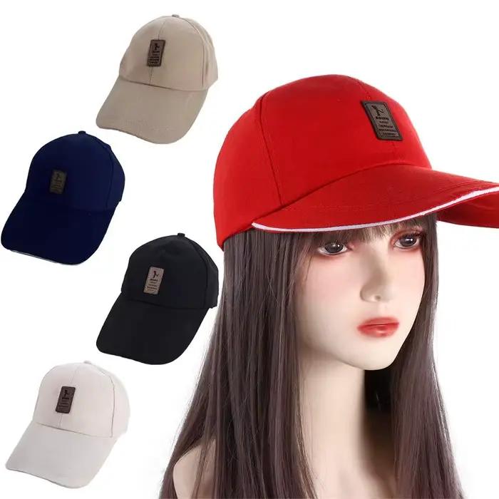 Casquettes Snapback style coréen en cuir PU avec logo