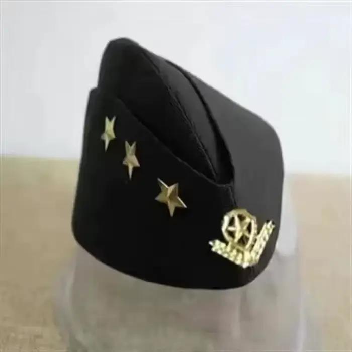 Casquette de marin en coton et polyester style aviation pour adultes occasions spéciales performances théâtrales et cosplay
