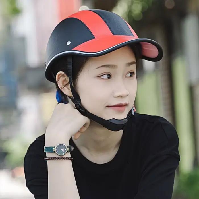 Casque de vélo de style casquette de baseball sangle réglable anti-UV pour homme et femme occasions spéciales sorties vélo