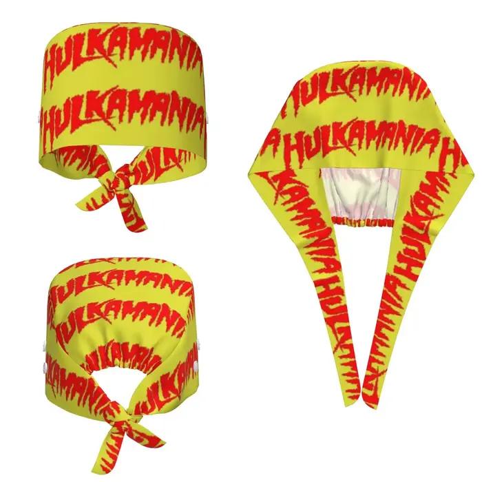 Hulk Hogan Hulkamania – Bonnet chirurgical réglable pour hommes et femmes